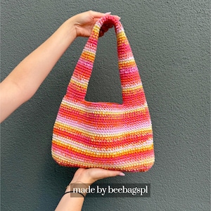 The Coral Bag Crochet Pattern English Tutorial, Customizable Tote PDF Document & Video