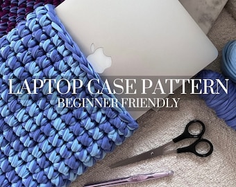 Chunky Crochet Laptop Case Pattern: Beginner Friendly (PDF Document)