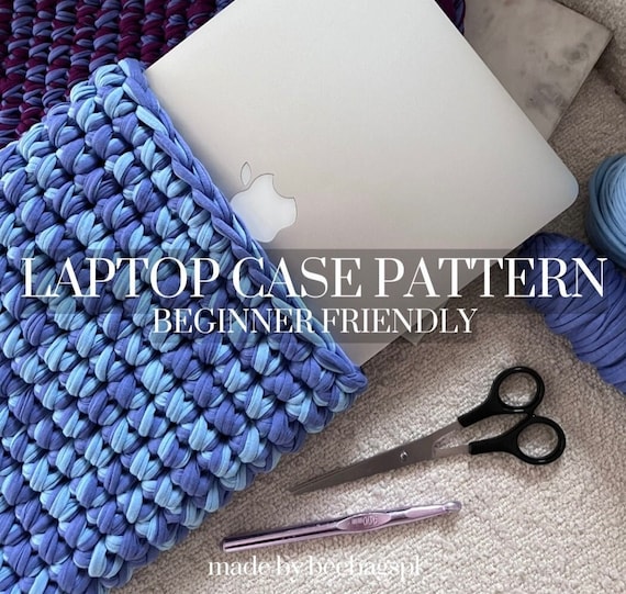 Chunky Crochet Laptop Case Pattern: Beginner Friendly (PDF Document)