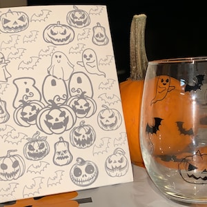 Boo Pumpkin Paint & Sip