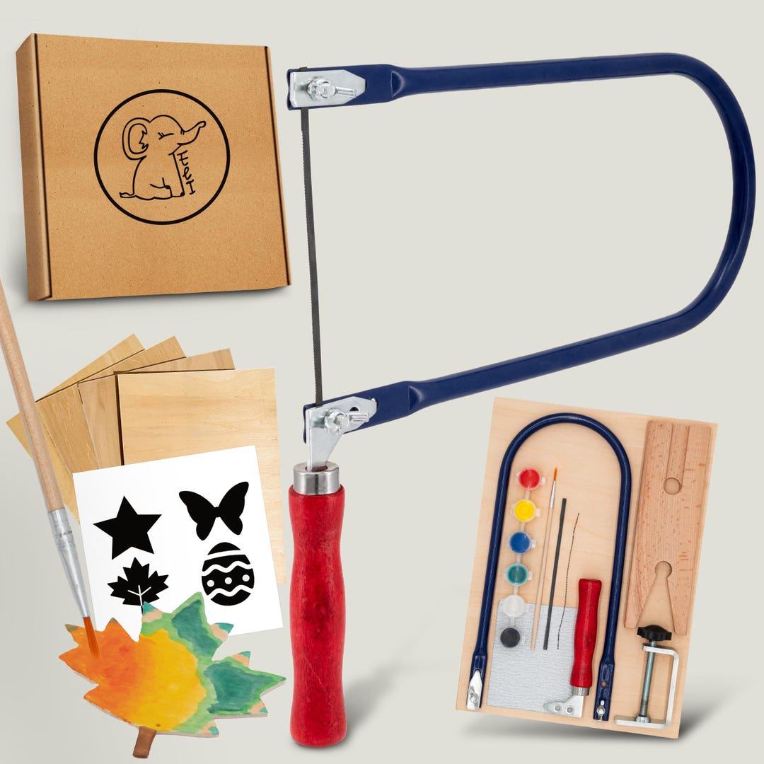 Fretsaw Set for Children - Complete Set for Fretsaws Including Creative ...