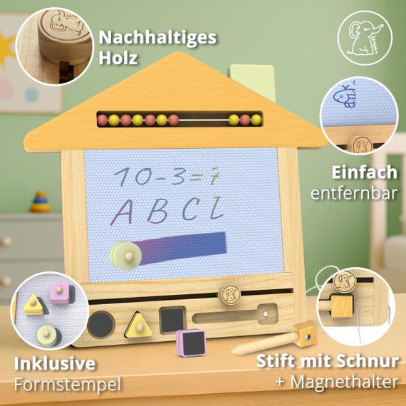 Magnetische Maltafel Für Kinder – Mit 2 Stempeln, Leicht Zu Löschen & Perfekt Für Unterwegs