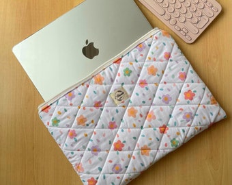 Sac MacBook motif fleurs pastel/étui pour ordinateur portable/étui Ipad/Sac Ipad floral pastel/sac Ipad motif fleurs pastel/cadeau pour elle/cadeau d'anniversaire