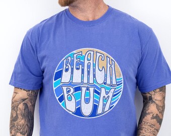 Beach Bum Tshirt, Beach Tee, Ocean Lover Shirt, Ocean Inspired Style, Fun Beach Shirt, Summer Beach Shirt, Summer Tee, Swimsuit Coverup