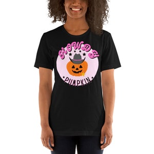 Pumpkin Tee Shirt, Pumpkin Graphic Tee, Jack-o-Lantern shirt, Halloween Western Clothing, Howdy Pumpkin, Spooky Season, Fall Shirts