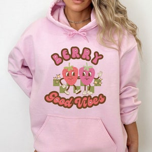 Vintage Strawberry Sweatshirt, Retro Cartoon Mascot Sweatshirt, Life Is Delicious Shirt, Strawberry Lover Gift, Y2K Shirt, Strawberries
