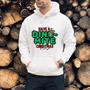 Christmas Dinosaur Sweatshirt, Gift for Geologist, Funny Dinosaur Sweater, Dino Hoodie, Christmas Graphic Tee, Unisex Dinosaur Shirt