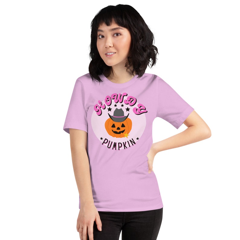 Pumpkin Tee Shirt, Pumpkin Graphic Tee, Jack-o-Lantern shirt, Halloween Western Clothing, Howdy Pumpkin, Spooky Season, Fall Shirts