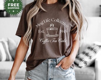 Coffee T-Shirt, Coffee Lover Shirt, Tea Shirt, Coffee Addict Shirt, Retro Coffee Tee, Coffee Lover Gift, Cider Shirt, Coffee Gift for Her