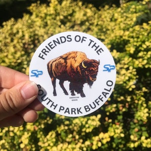 Friends of the South Park Buffalo - White - Sticker