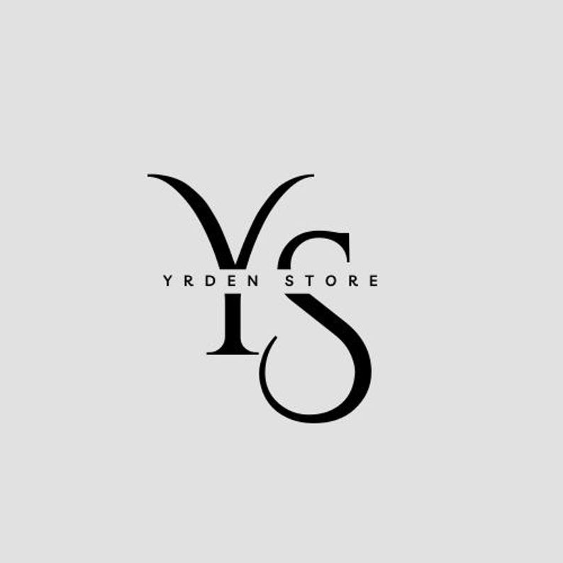 May include: A minimalist logo design featuring the letters "Y" and "S" in a sleek, black font. The text "YRDEN STORE" is positioned below the letters, also in black, against a light grey background.