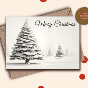 Printable Christmas Card Instant Download Digital Greeting - Etsy