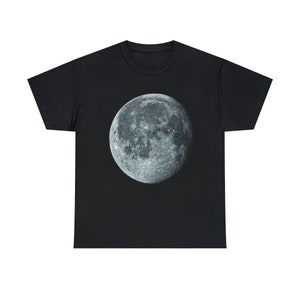 Koszulka MOON dla kobiet, Koszulki dla kobiet, Koszulka dla mężczyzn, Bawełniana koszulka, Klasyczny krój, Koszulki dla kobiet, Koszulka Moon, Koszulka Moon dla mężczyzn