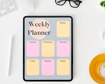 Daily Planner Page, Printable Planner Page, Daily Downloadable Diary, Digital Planner