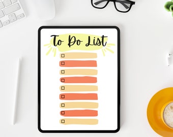 To do List, Activity planner, To Do Notes, Digital Download, Printable To Do List