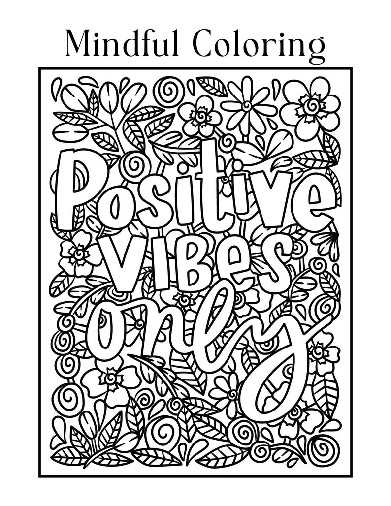 Mindful Coloring - Etsy