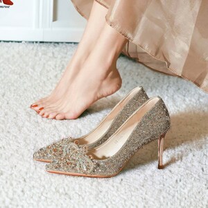 Nude sales evening shoes