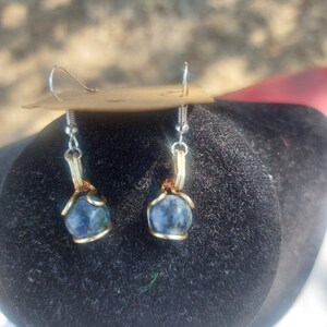 Sodalite Sphere Earrings