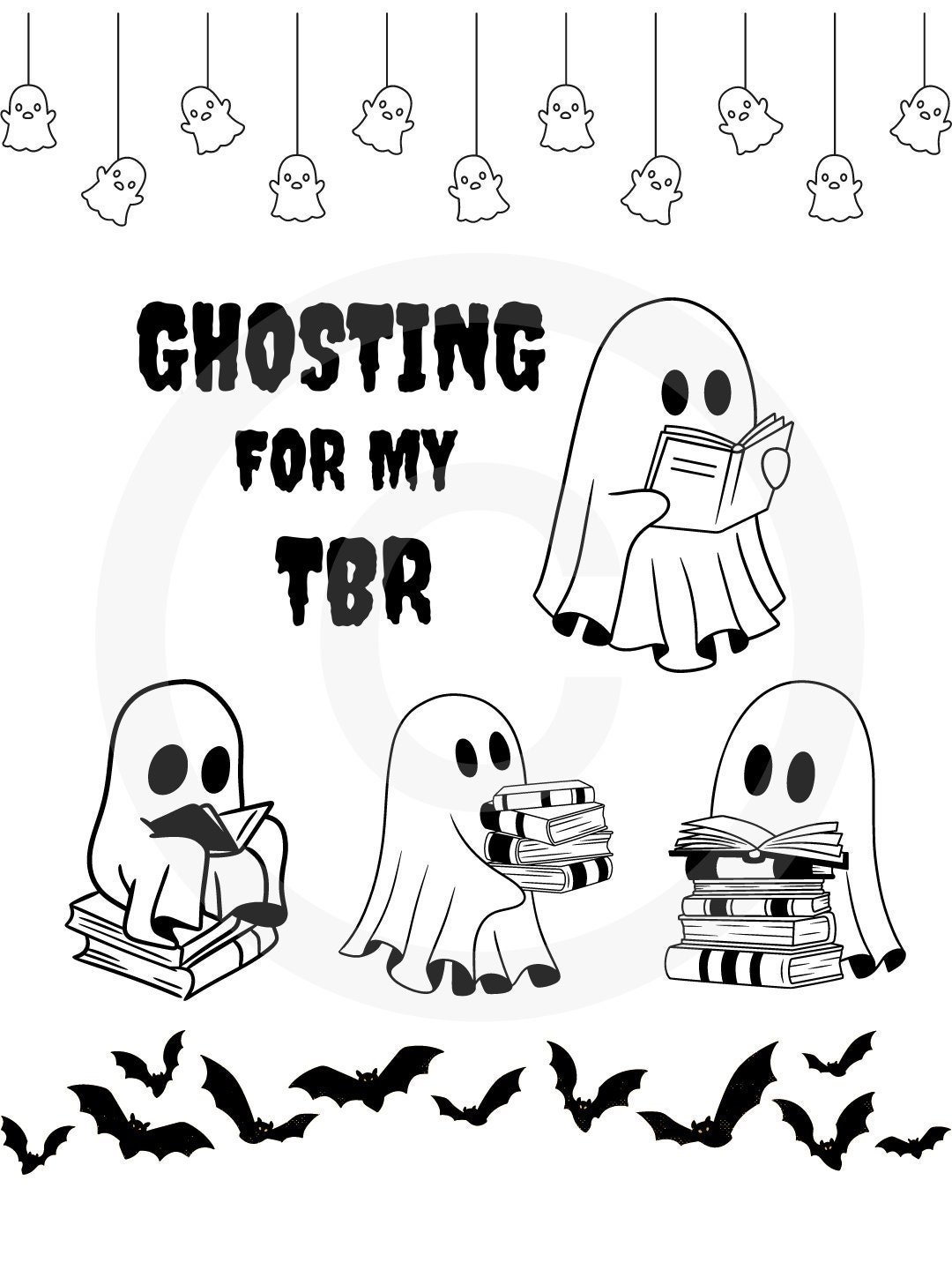 Kindle Lock Screen Wallpaper Halloween Spooky Ghosting TBR Booktok - Etsy