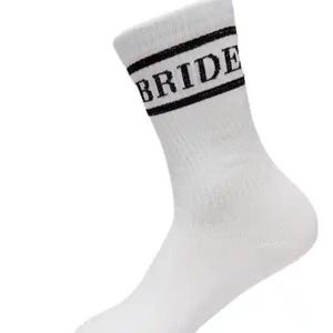 Socken „Bride“, Braut-Socken, Statement Socken Bride, Braut, Tennissocken weiß, Geschenk Braut, JGA,Junggesellinnenabschied, Geschenk Braut bild 6