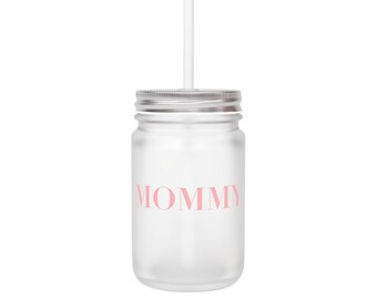 Trinkbecher Glas MOMMY, perfektes Geschenk für Mama, Muttertag, Geburtstagsgeschenk Mama