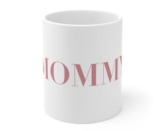 Tasse MOMMY rosa, Geschenk für Mama, Muttertagsgeschenk, Geschenk Muttertag, Tasse Mama 330ml