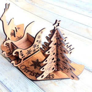 Tarjetas de Navidad 3D, Regalos de Navidad, Regalos para mamá, Regalos para niños, Regalos navideños.
