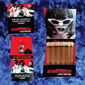 The Doom Generation Matchbook 20ct Safety Matches Gregg Araki 90s Grunge Punk Goth Alternative