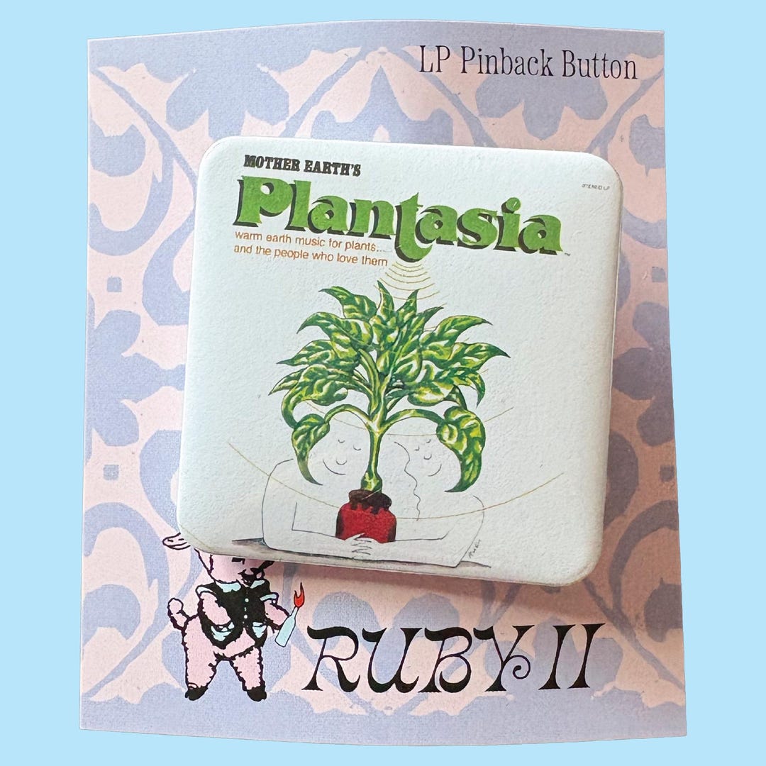 Mort Garson Mother Earth's Plantasia LP Album Pinback Button - Etsy