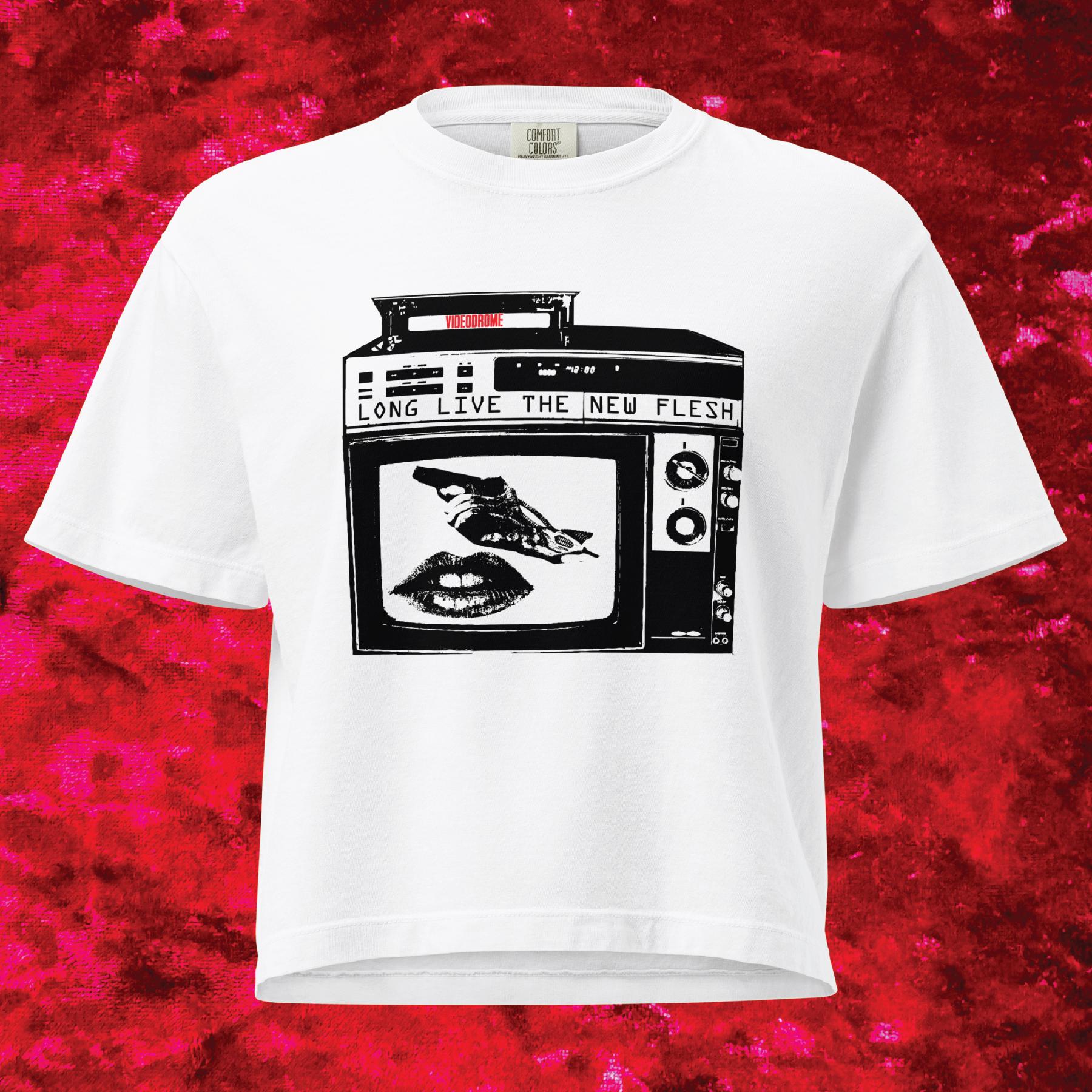 Videodrome David Cronenberg Boxy Cropped Tee - Etsy