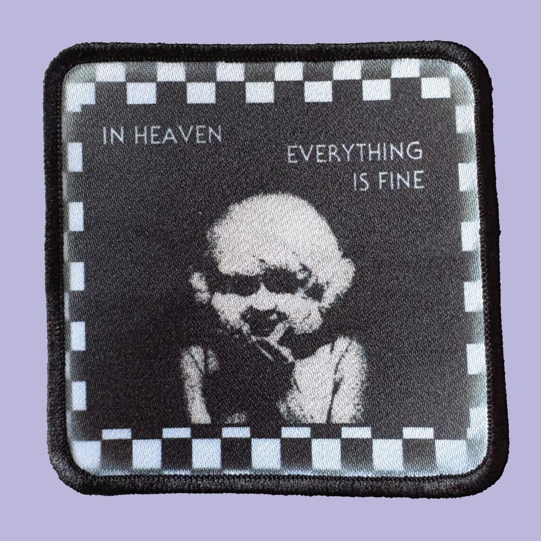 Eraserhead in Heaven Everything is Fine Iron-on Patch David Lynch Twin ...