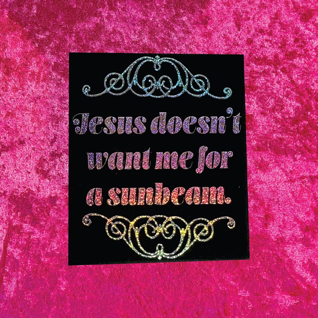 Sunbeam Pixie Glitter Sticker - Etsy