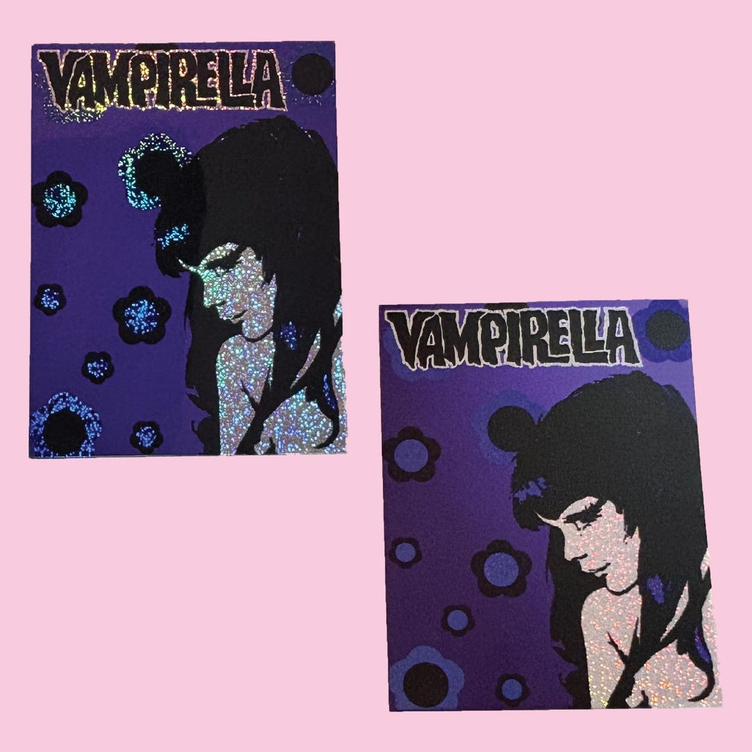 Vampirella Warren Publishing Pixie Glitter Sticker Vintage - Etsy
