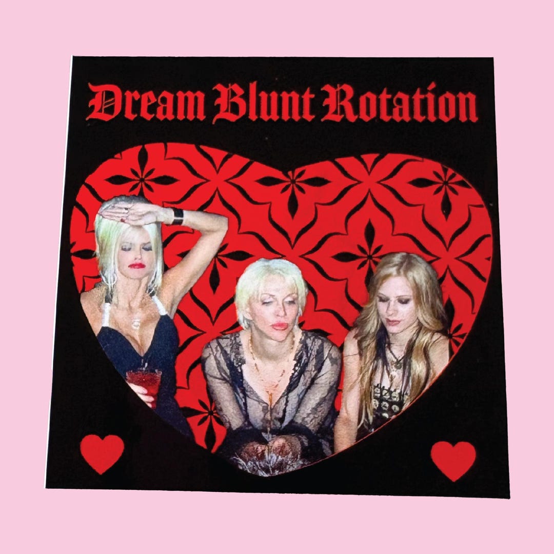 Dream Blunt Rotation Sticker Avril Lavigne Courtney Love Anna Nicole ...