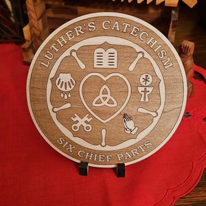 Six Chief Parts - Luther&#39;s Catechism Woodcut