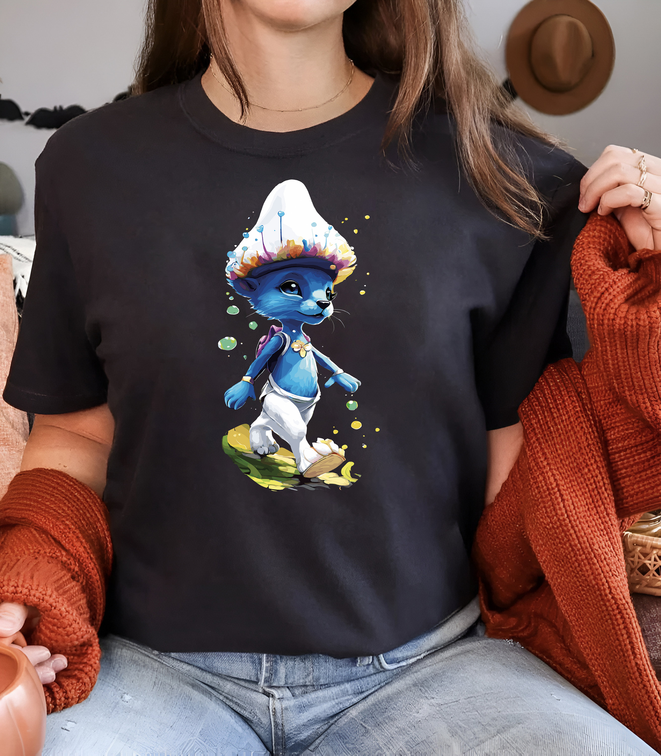  Camiseta de negocios Smurf Cool Boss Drip para niño y