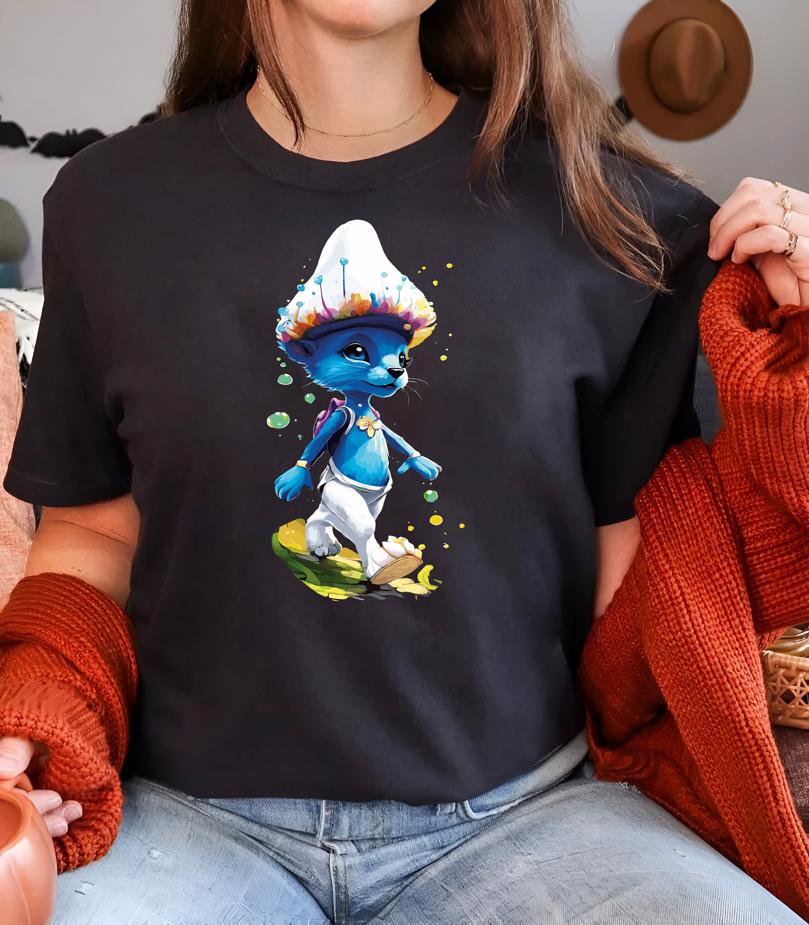  Camiseta de negocios Smurf Cool Boss Drip para niño y