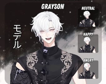 Cool Guy Grayson PNGTuber | Kawaii | Ready For Twitch | VTuber Avatar Streaming | Vtuber Assets | OBS | Premade PNG Tuber | Discord