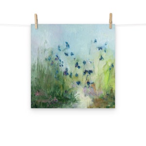 Original Kunstdrucke, Natur Gemälde, Wildblumen Drucke, Kräuter Poster, Dorf Malerei, Waldweg Malerei, Haus Innenräume