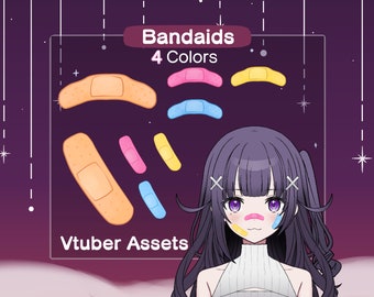 Vtuber Band Aid Asset  | Cheek Nose Band Aid
