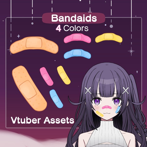 Actif de pansement Vtuber | Bandage pour les joues et le nez