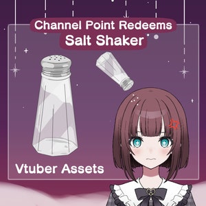 Canal Ponto Resgatar Salty Shaker | Vtuber Salt Shaker | Twitch Point Resgata | Vtuber Asset