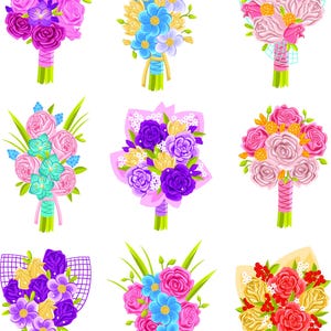 Flower Bundle SVG / PNG / PDF design