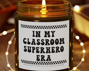 Classroom Aide Gift Candle Paraprofessional Gift Teacher Aide Gift End of Year School Staff Gift Thank You Aide Appreciation Gift