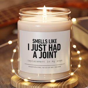 Knee Replacement Surgery Gift Funny Knee Surgery Candle  Knee Surgery Gift Box Surgery Care Package Surgery Recovery Friend Surgery Gift Box