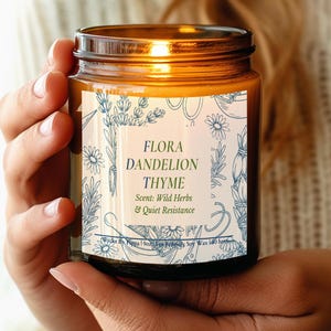 Funny Political Candle for Democrat Friend Not My President Activism Gift Toile Decor Cottagecore Candle Christmas White Elephant
