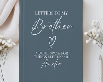 Personalized Brother Memorial Journal Sympathy Gift for Loss of Brother Grief Keepsake Bereavement Gift In Memory of Brother