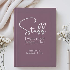 Personalized Travel Bucket List Journal Custom Name Goal Notebook Funny Adventure Gift for Her or Him Birthday Gift for World Travelers