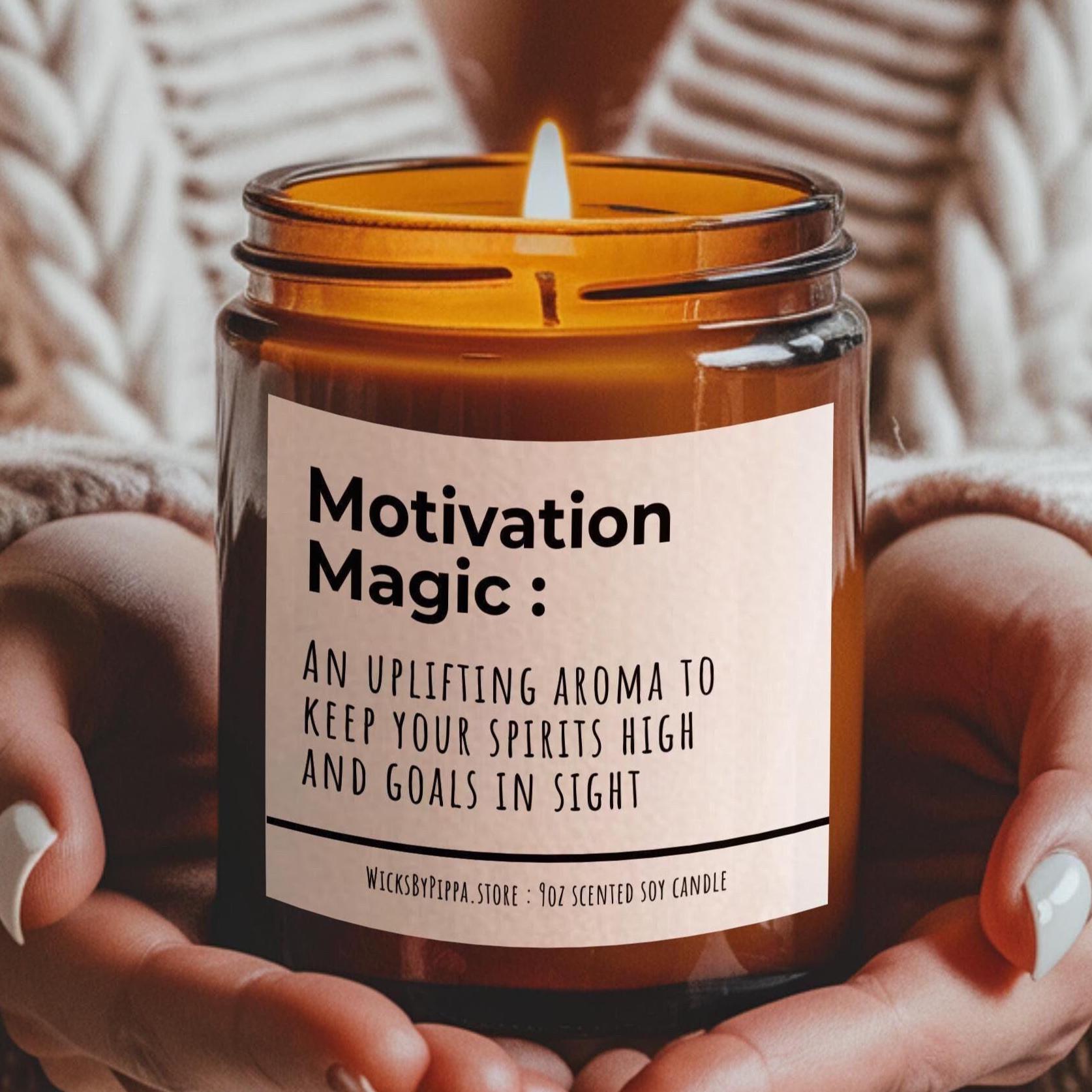 motivational candle inspirational gift self care gift aromatherapy candle birthday gift Christmas gift positive energy gift uplifting candle