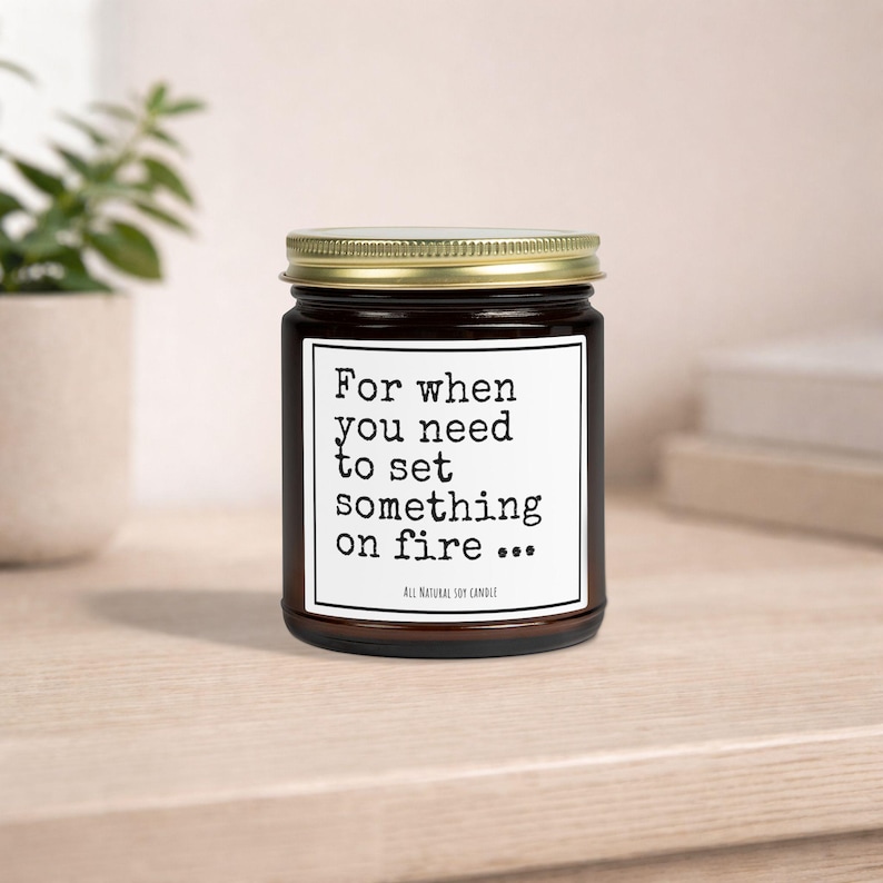 Funny Best Friend Candle Gift Sarcastic Candle for Friend Funny Coworker Gift Birthday Candle Stress Relief Gift Adult Humor Gift Amber